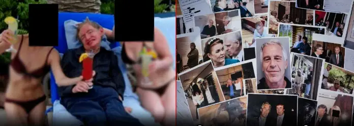 Epstein files: ఎప్⁭స్టీన్ ఫైల్స్⁭లో స్టీఫెన్ హాకింగ్ ఫోటోపై క్లారిటీ
