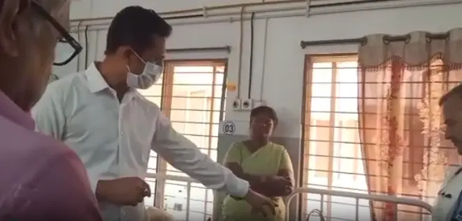 ఏరియా ఆసుపత్రి తనిఖీ చేసిన కలెక్టర్