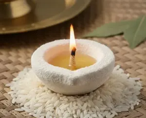 రాహు-కేతు దోష నివారణకు బియ్యపు పిండి దీపం