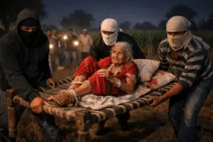 వృద్ధురాలిని మంచంతో సహా ఎత్తుకెళ్లిన దొంగలు.. ఎందుకంటే?