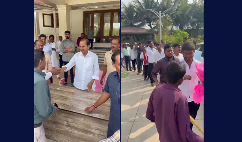 KCR Birthday : ఎర్రవల్లి ఫామ్ హౌస్ వద్ద కార్యకర్తల సందడి