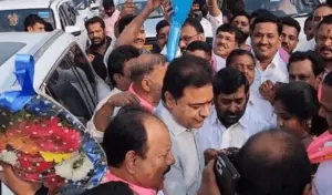 నాగర్‌కర్నూల్‌లో బాధితులతో కలిసి కేటీఆర్ పోరు