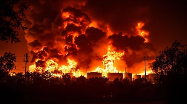 Series of explosions in fireworks shops.. 12 people killed