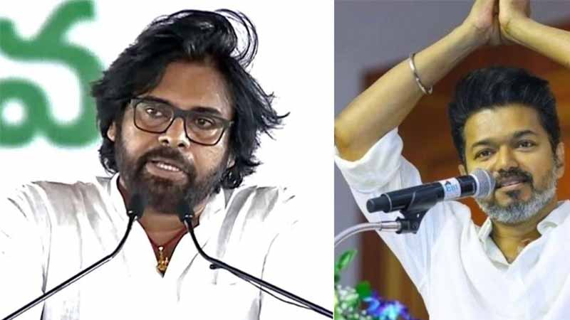 TVK Vijay : పవన్ కళ్యాణ్ బాటలో TVK విజయ్..?