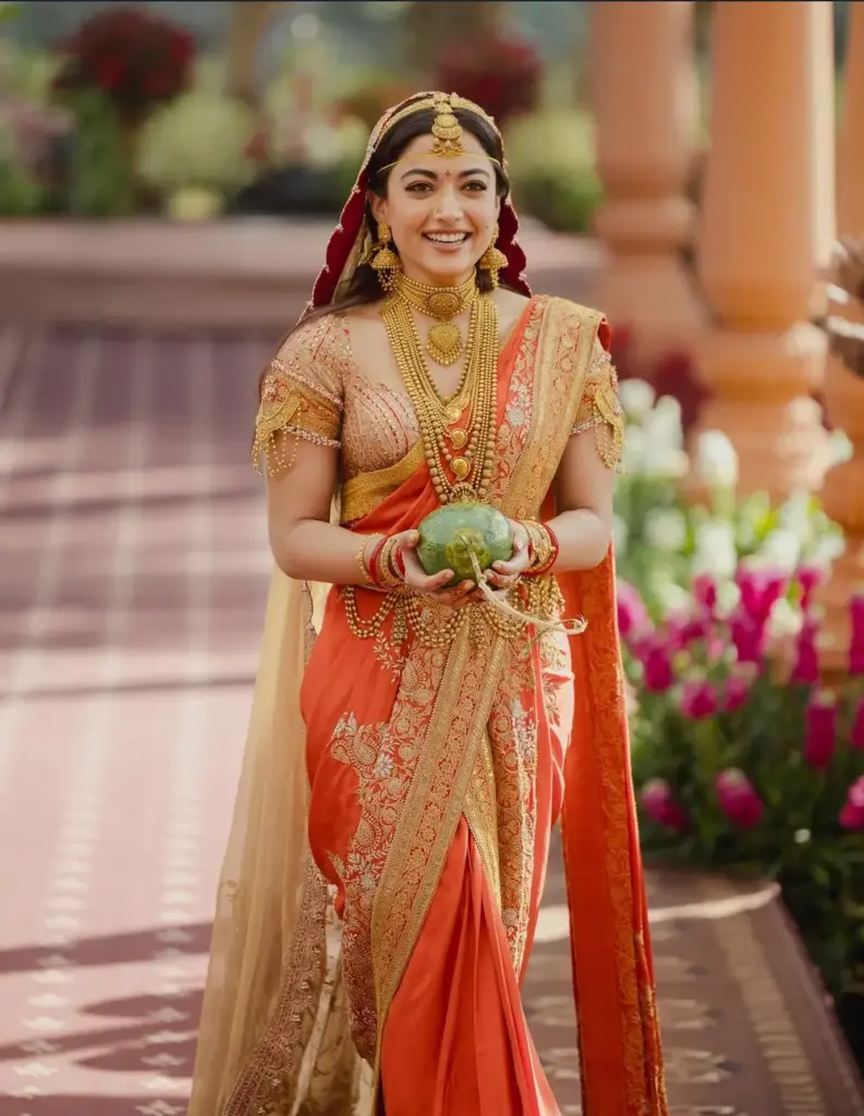 Discussion on the gold ornaments worn at Vijay Devekonda-Rashmika's wedding

