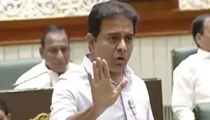 కాంగ్రెస్ ఆరు గ్యారంటీల హామీలపై కేటీఆర్ విమర్శలు