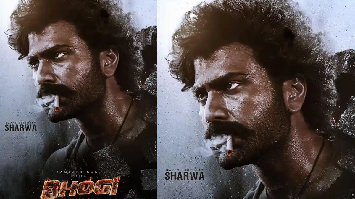 శర్వానంద్ భోగి చిత్రంలో గంగగా మాస్ అవతారం ఫస్ట్ లుక్