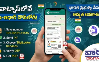 UIDAI: వాట్సాప్‌లోనే ఈ-ఆధార్ డౌన్‌లోడ్.. కొత్త సర్వీస్!