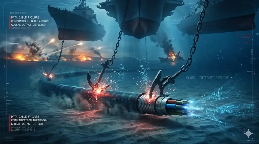 Iran-US War: Iran's attack on undersea cables? Severe impact on 9 countries including India!