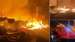 బాచుపల్లిలో భారీ అగ్నిప్రమాదం.. 18 షాపులు దగ్ధం