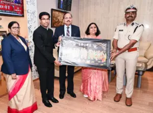 తిరుపతి జిల్లా పర్యటన ముగించుకుని న్యాయమూర్తికి సాదర వీడ్కోలు