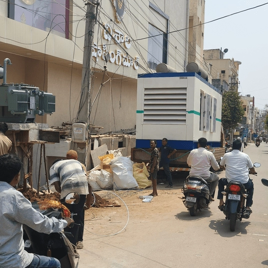 Siddipet Road Obstruction: Generator on the Road for Three Days
