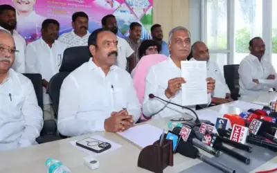 Harish Rao: శ్రమ మాది.. శిలాఫలకం రేవంత్ రెడ్డిది!
