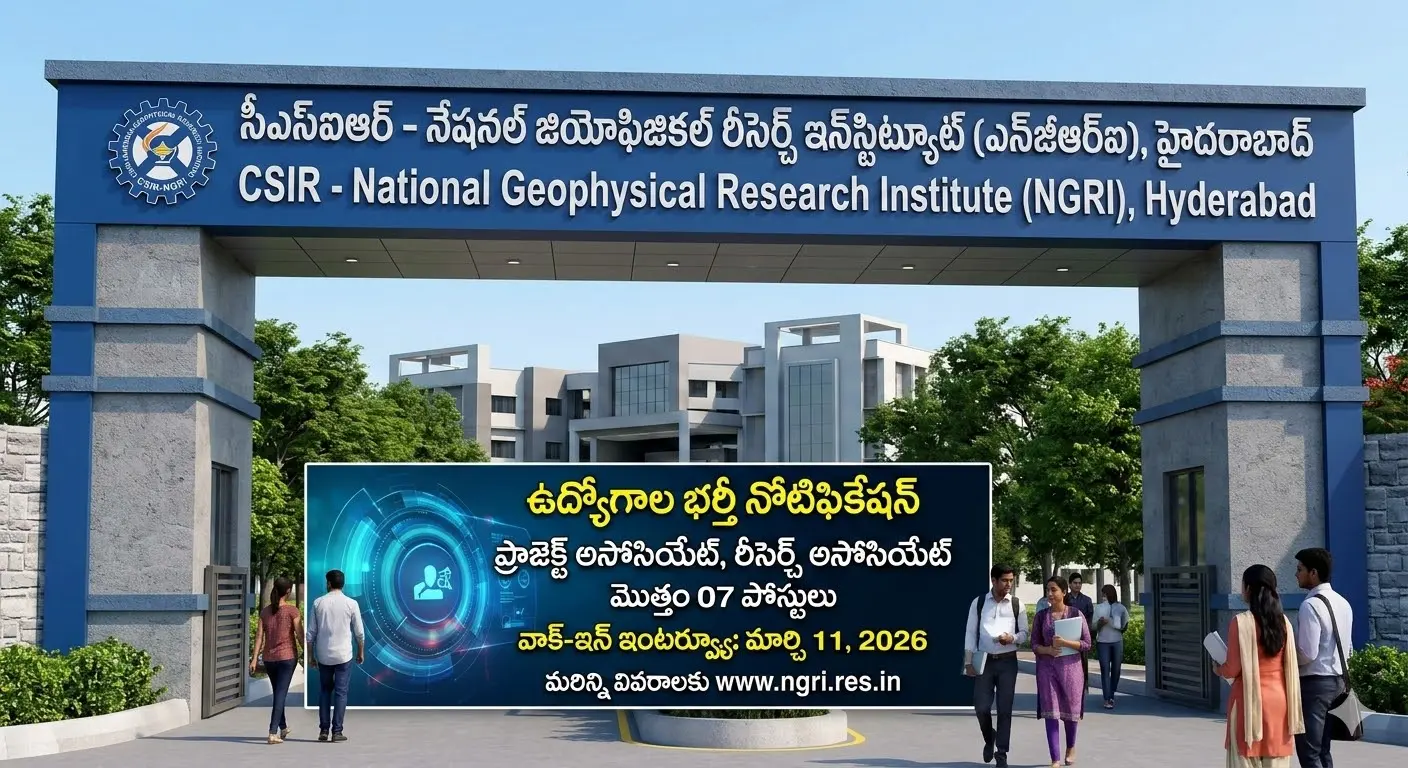 హైదరాబాద్ NGRIలో ఉద్యోగాల భర్తీ