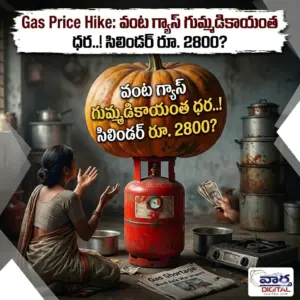 వంట గ్యాస్ గుమ్మడికాయంత ధర..! సిలిండర్ రూ. 2800?