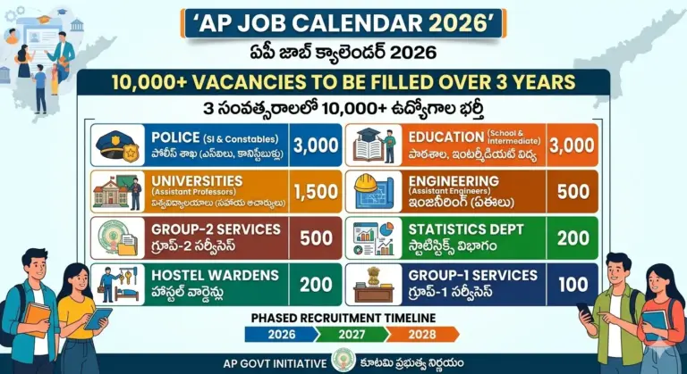 AP Job Calendar 2026: ఏపీ జాబ్ క్యాలెండర్ వచ్చేస్తోంది.. ఏ శాఖలో ఎన్ని ఖాళీలు అంటే?