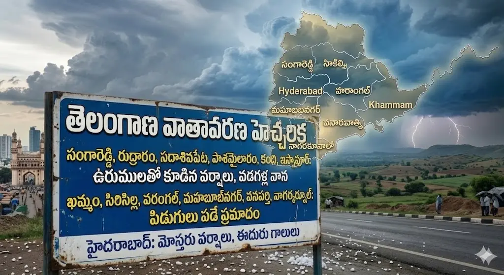 Telangana Rain updates: Weather in Telangana is turbulent