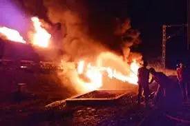 టంగుటూరులో భారీ అగ్నిప్రమాదం