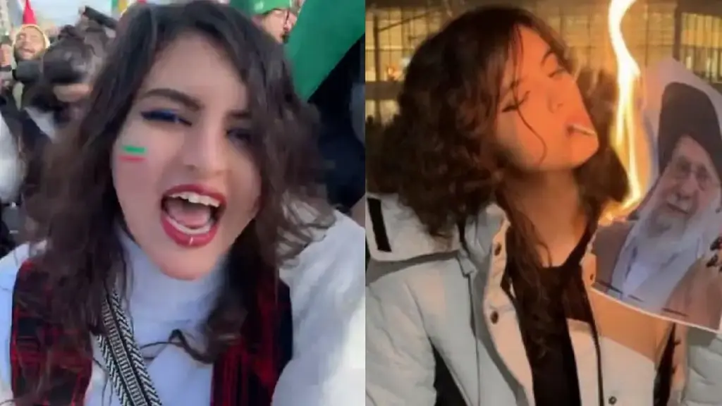 Khamenei's death..the videos of that young woman go viral