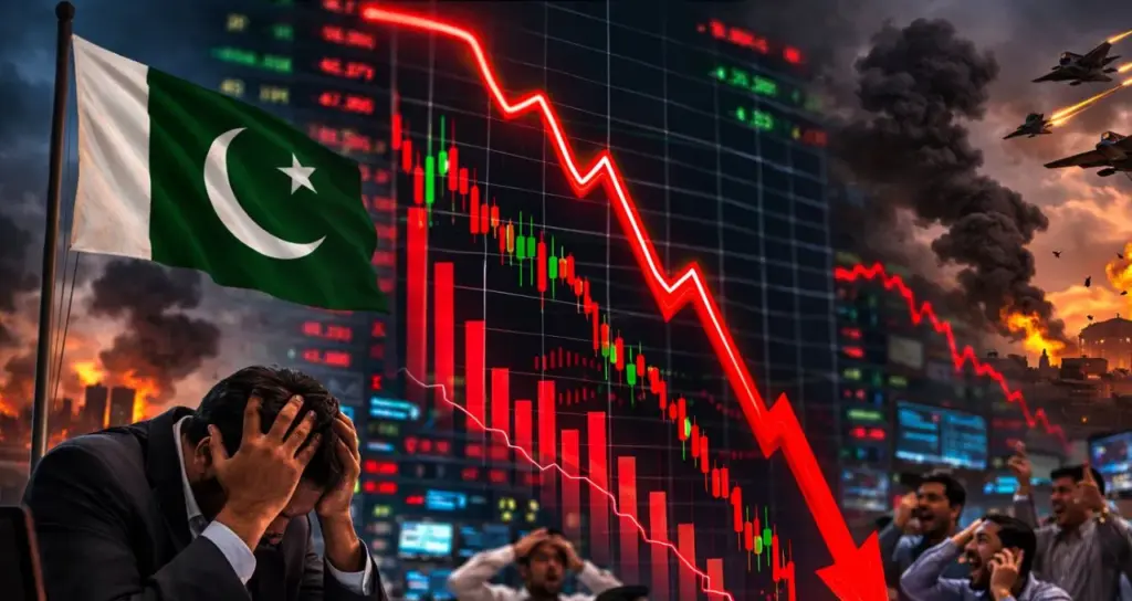 Pakistan stock market crash : యుద్ధ ఉద్రిక్తతల దెబ్బ, పాకిస్థాన్ మార్కెట్ భారీ పతనం