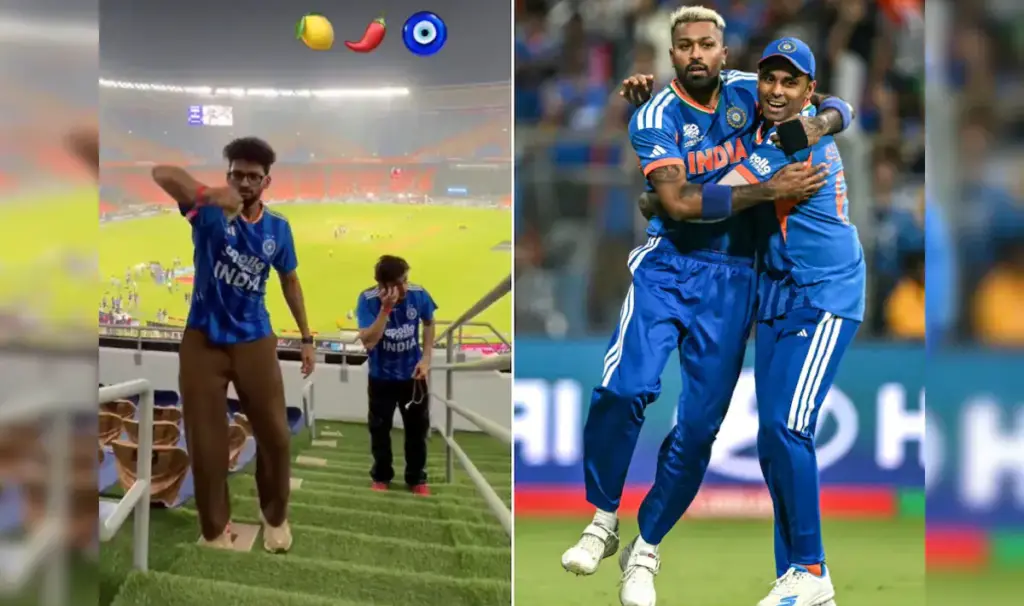 T20 world cup final 2026 : టీ20 ఫైనల్ ముందు అహ్మదాబాద్ స్టేడియానికి దిష్టి – వీడియో వైరల్